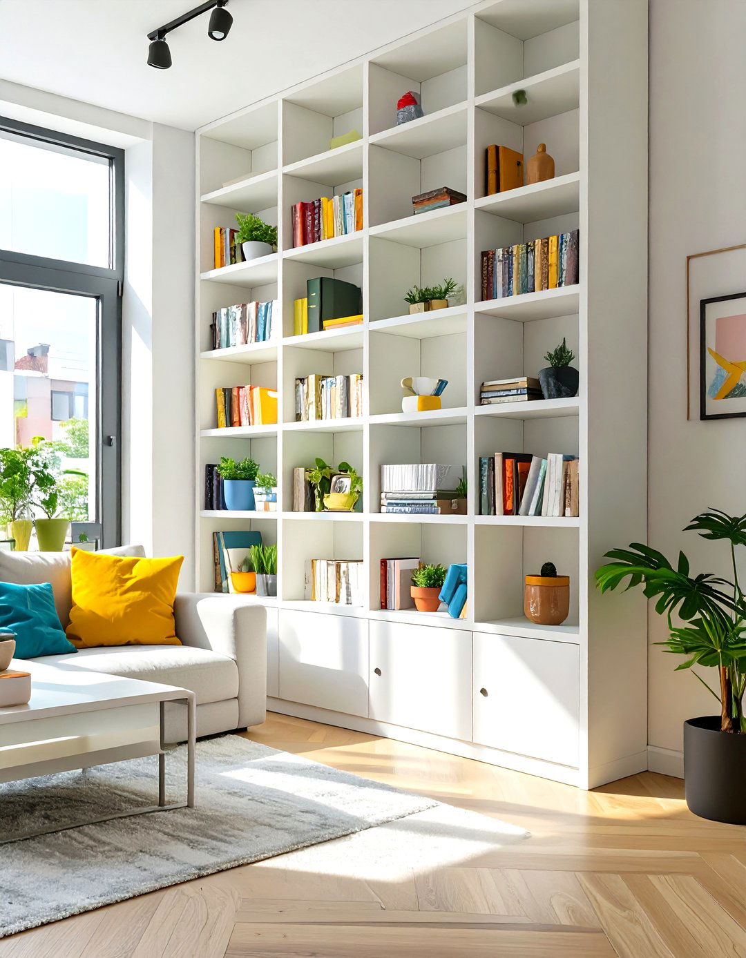 Studio Apartment with Vertical Storage Solutions - 30 studio apartment interior design ideas