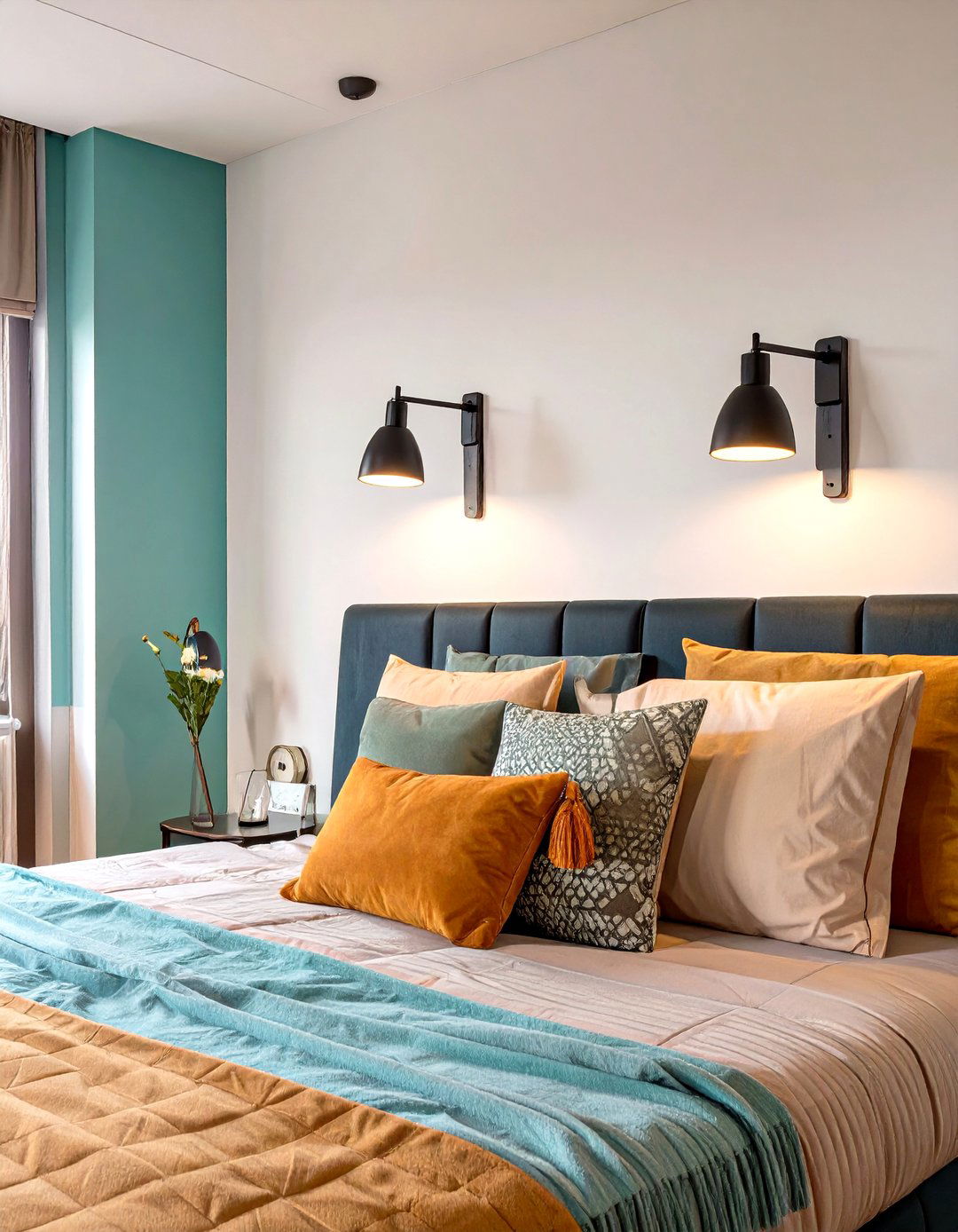 Studio Apartment with Wall Mounted Lighting - 30 studio apartment interior design ideas