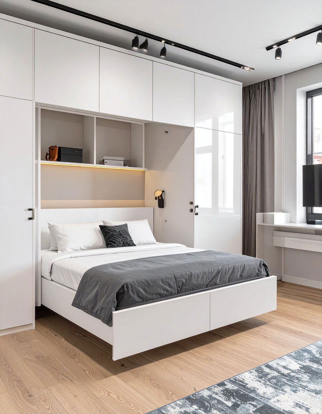 Studio Bedroom Featuring a Murphy Bed - 30 studio bedroom ideas