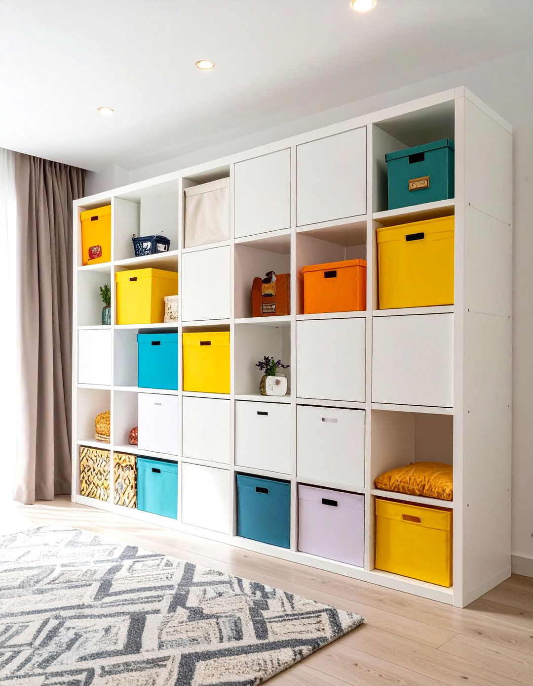 Studio Bedroom with Elevated Storage Units - 30 studio bedroom ideas