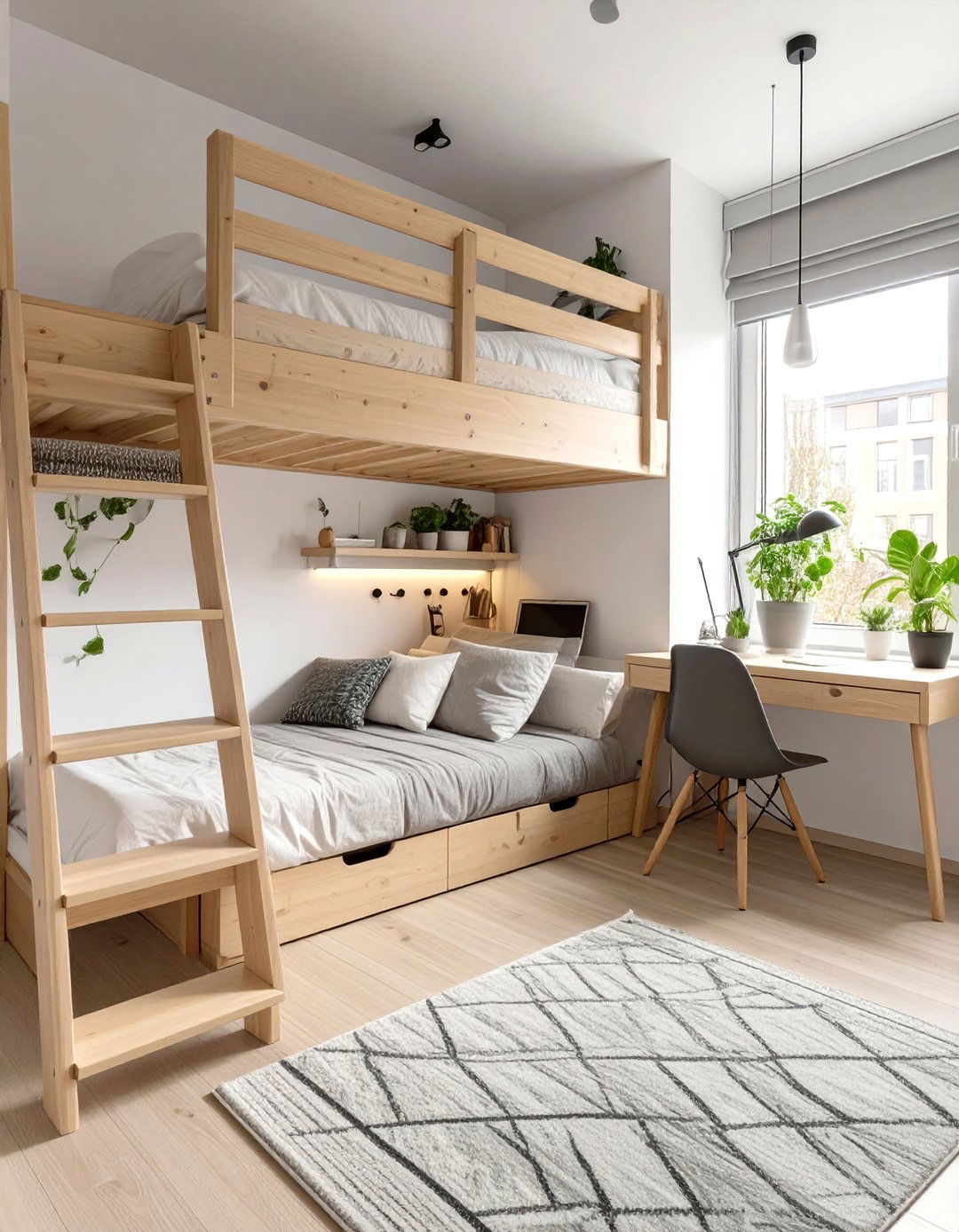 Studio Bedroom with a Loft Bed - 30 studio bedroom ideas