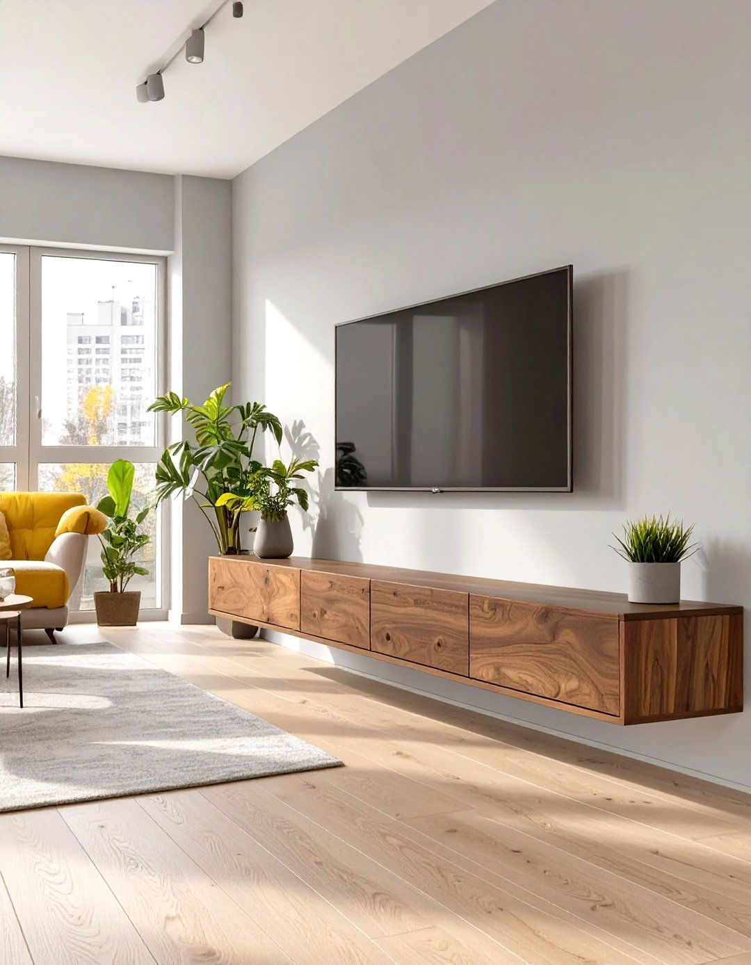 Studio Interior Design with Floating Furniture - 30 studio interior design ideas
