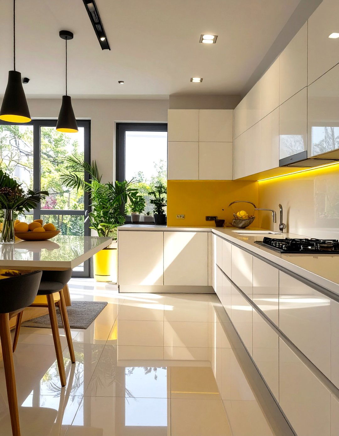 Studio Interior Design with High Gloss Surfaces - 30 studio interior design ideas