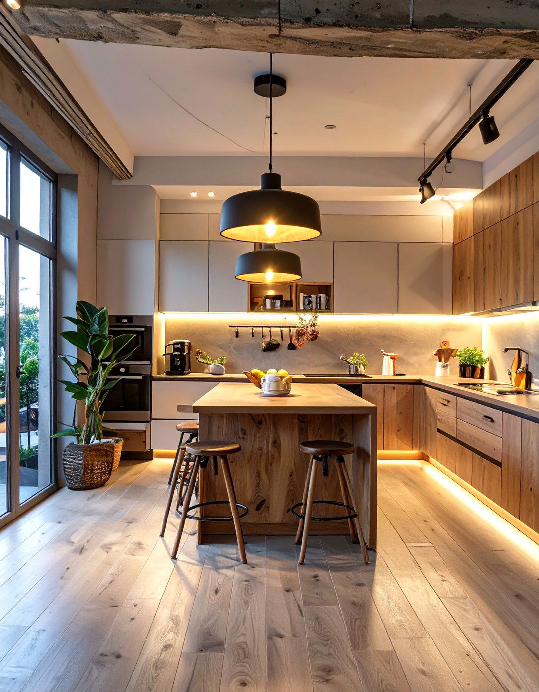 Studio Interior Design with Layered Lighting