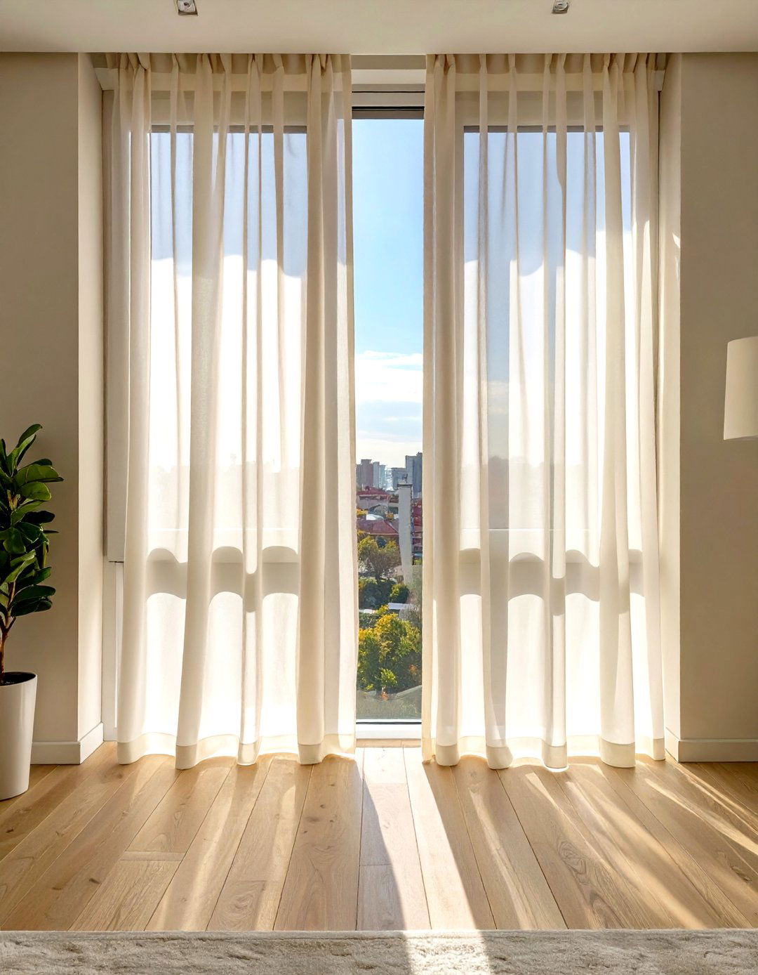 Studio Interior Design with a Cohesive Window Treatment - 30 studio interior design ideas