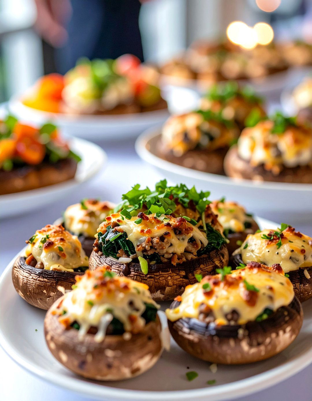 Stuffed Mushroom Extravaganza - 30 office party food ideas
