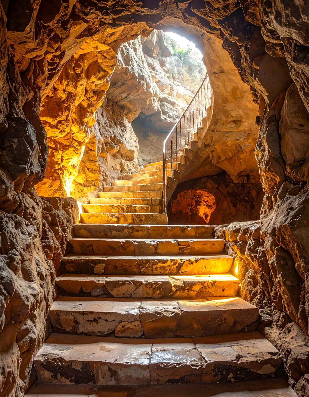 Subterranean Cave Staircase Design - 30 ai staircase design ideas