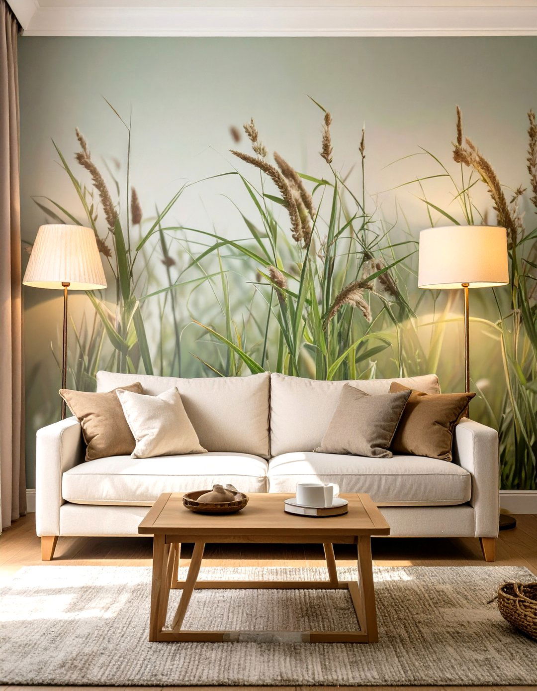 Subtle Grasscloth Living Room Wallpaper - 30 classy wallpaper designs for living room