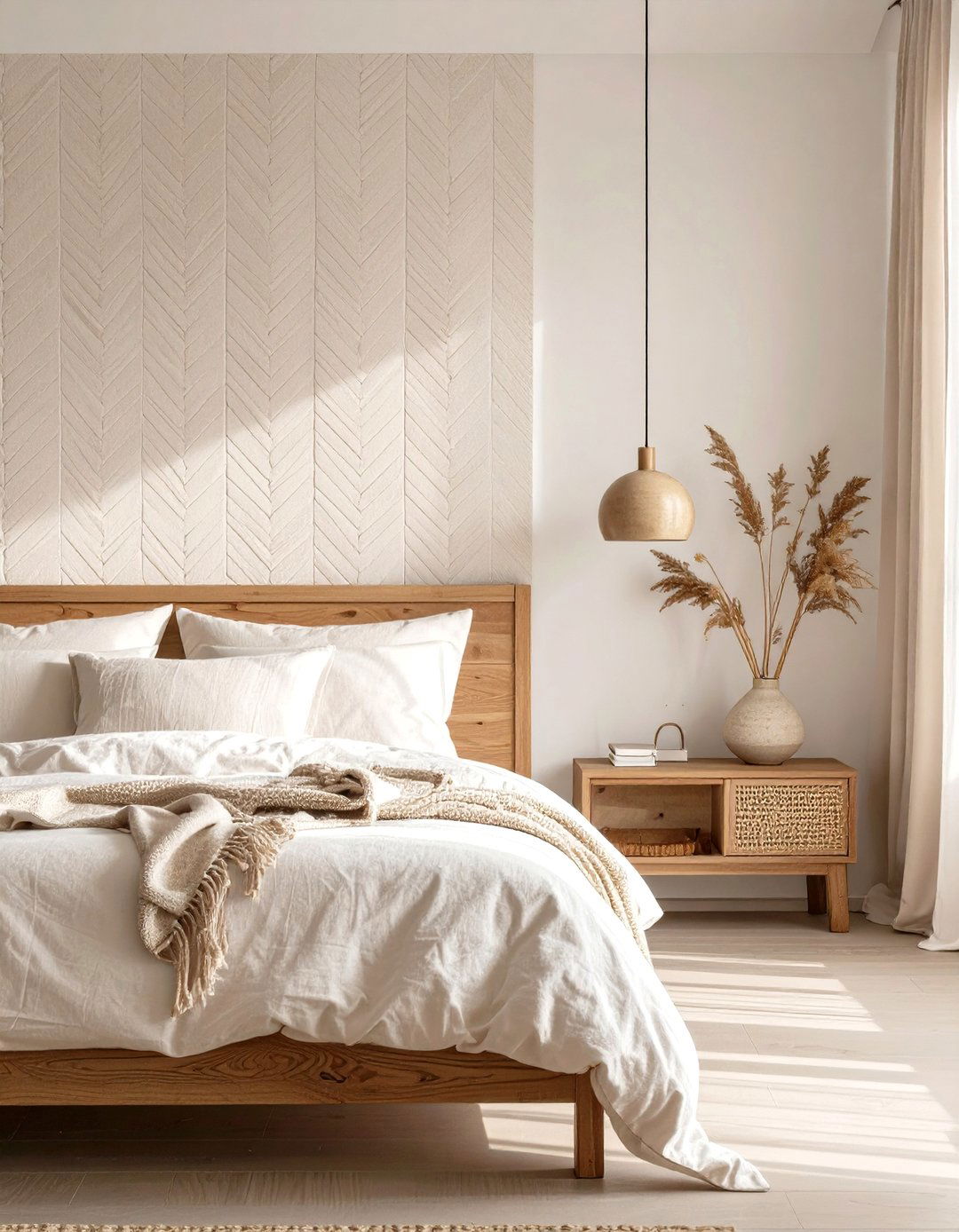 Subtle Linen Weave Broom Finish - 30 broom wall paint ideas