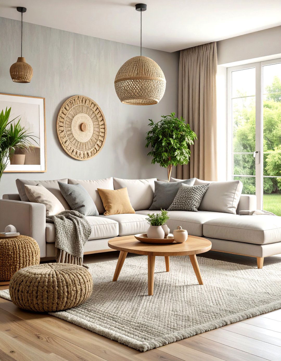 Subtle Textured Living Room - 30 living room wallpaper ideas