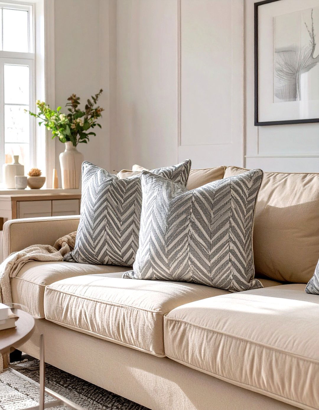 Subtly Patterned Textiles - 30 transitional interior design ideas