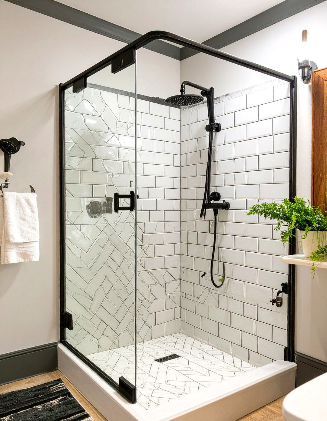 Subway Tile Small Doorless Shower - 30 small doorless walk in shower ideas