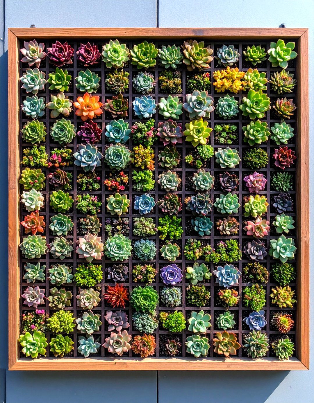 Succulent Frame Art Garden - 30 outdoor succulent garden ideas
