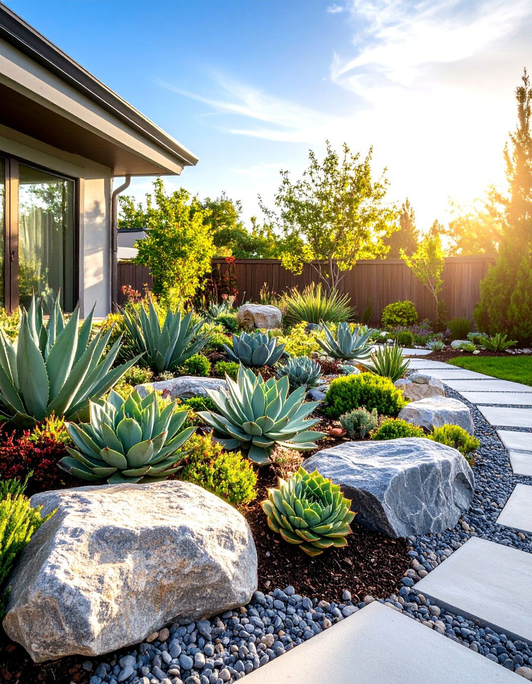 Succulent Rock Garden - 30 outdoor succulent garden ideas