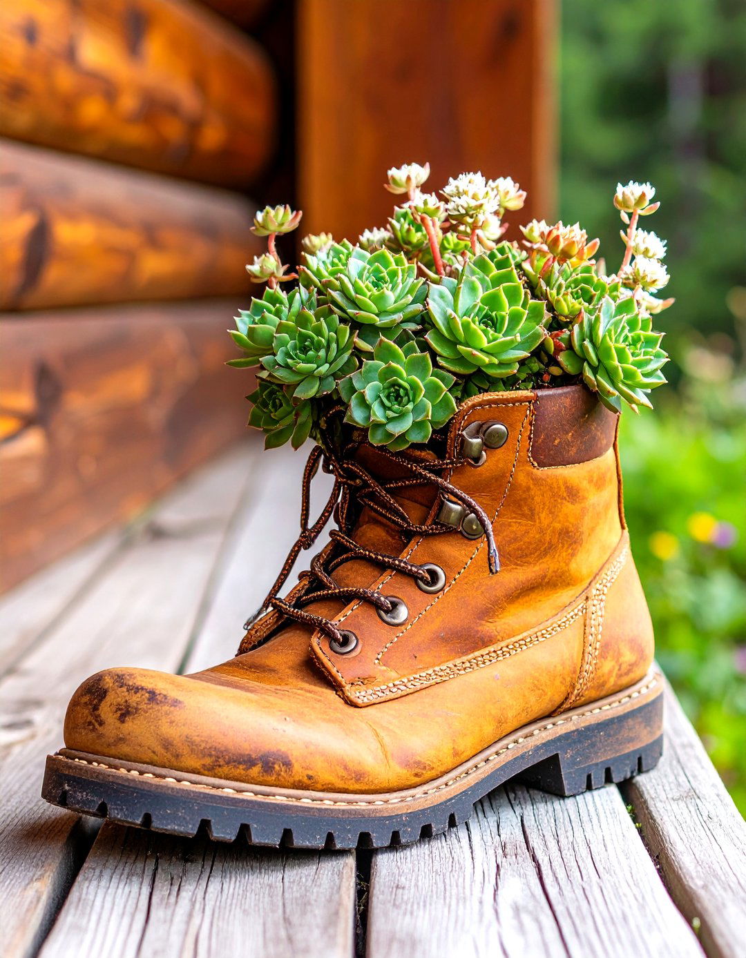 Succulent Shoe Planter Garden - 30 outdoor succulent garden ideas