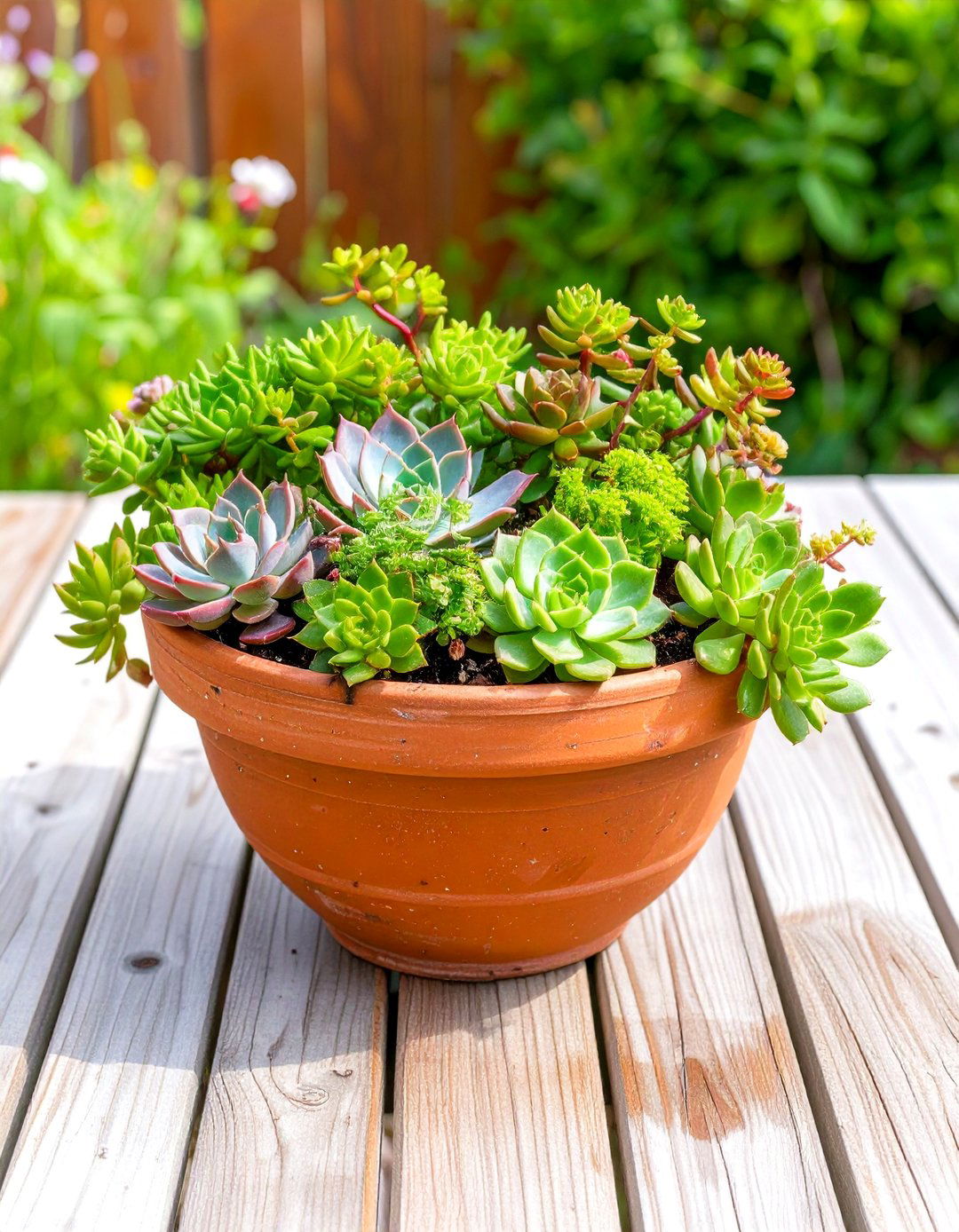 Succulent Strawberry Pot Garden - 30 outdoor succulent garden ideas
