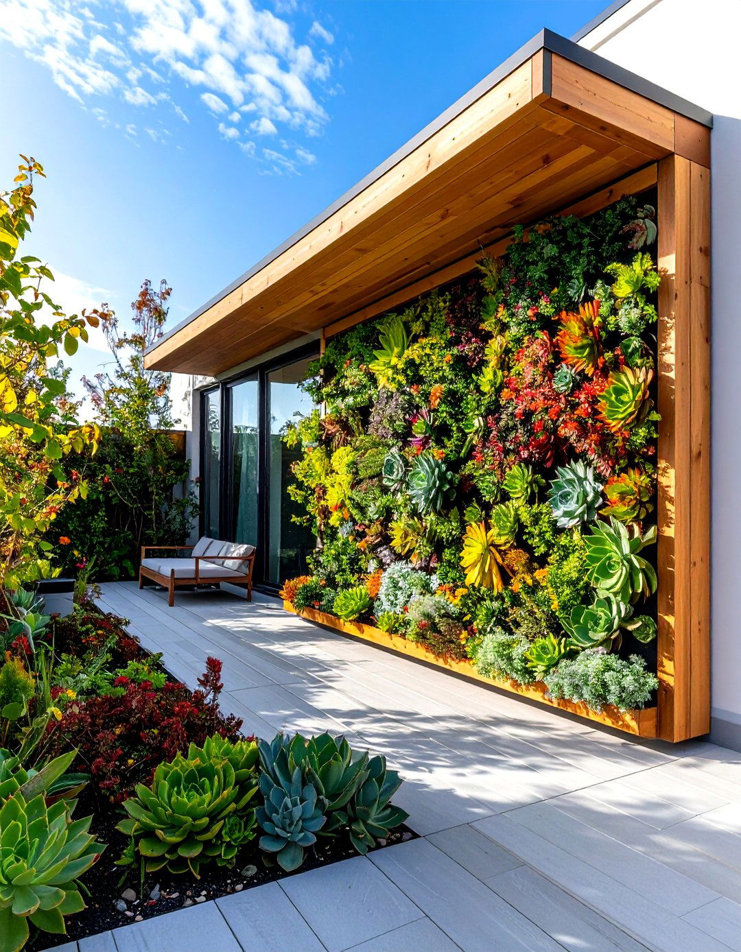 Succulent Wall Hanging Garden - 30 outdoor succulent garden ideas