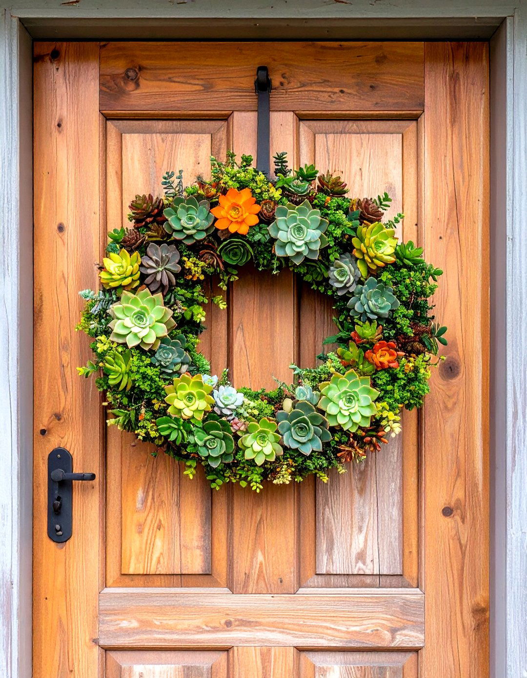 Succulent Wreath Garden - 30 outdoor succulent garden ideas