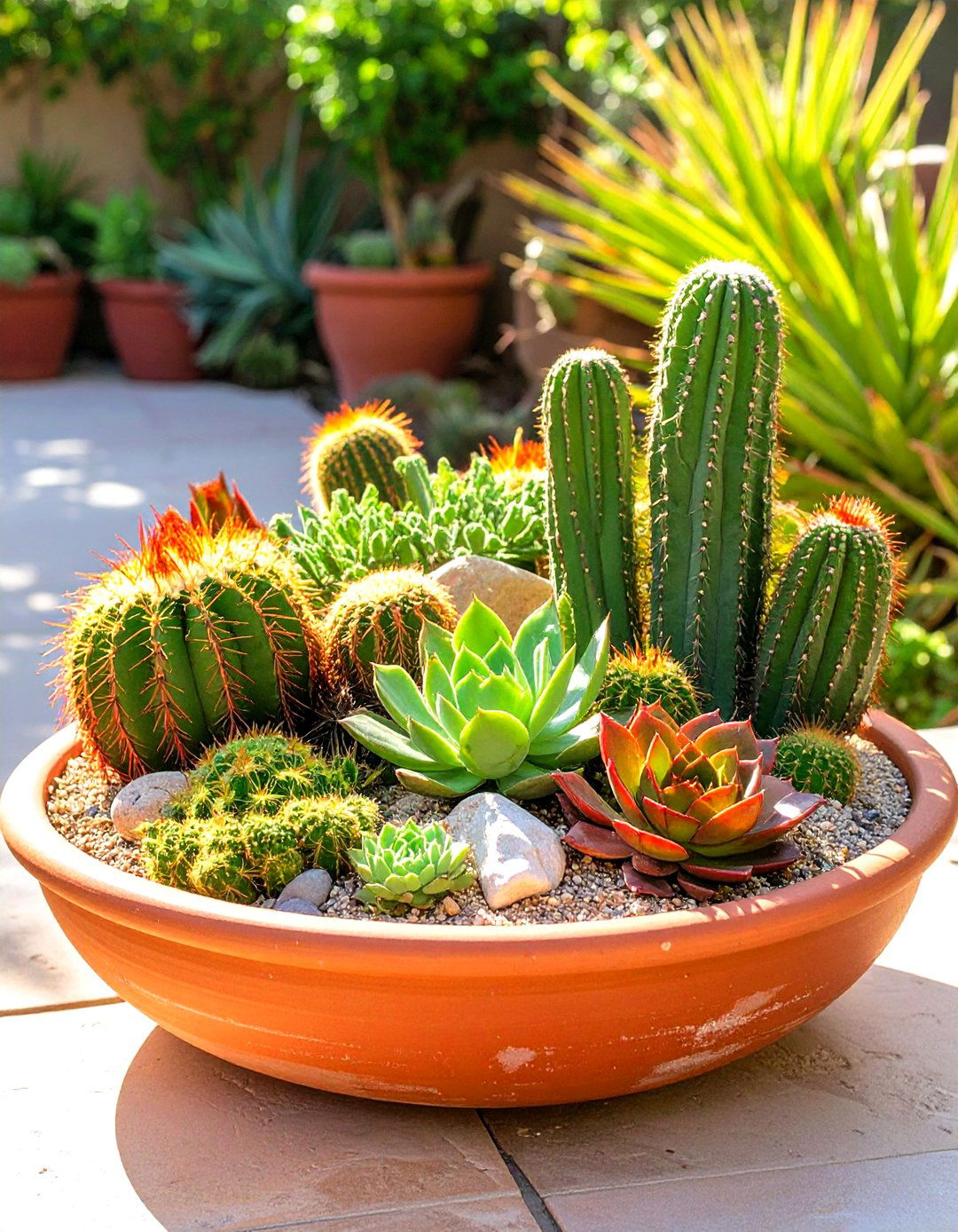 Succulent and Cactus Desert Garden - 30 succulent garden ideas