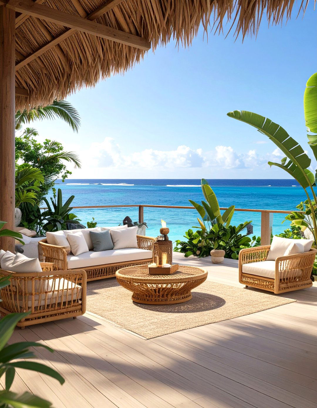 Sulani Style Outdoor Living Space - 30 sims 4 living room ideas