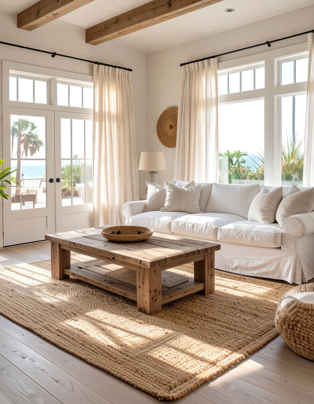 Sun Bleached Coastal Den - 30 california design den sheets ideas