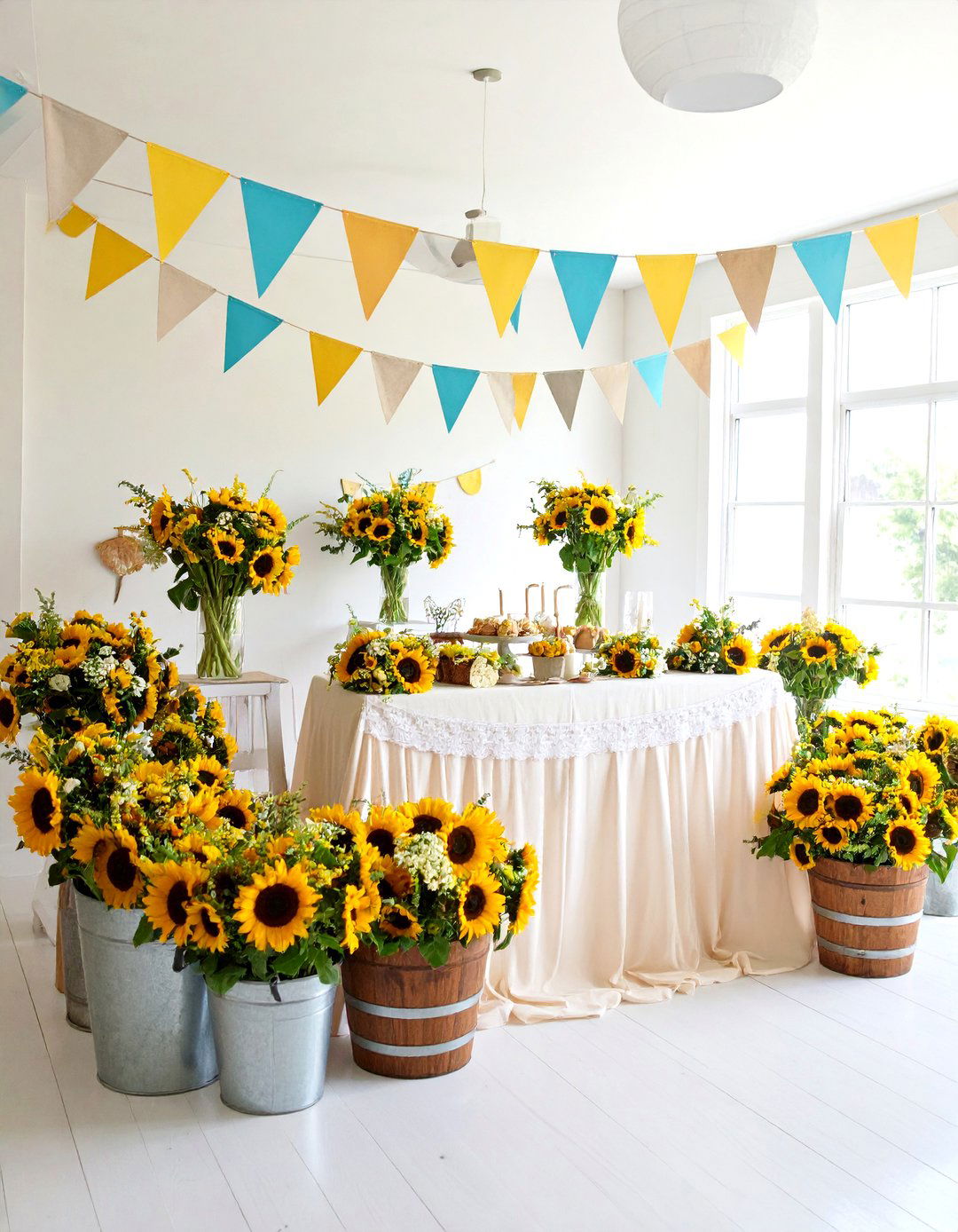 Sunflower Fields of Joy - 30 fall baby shower ideas