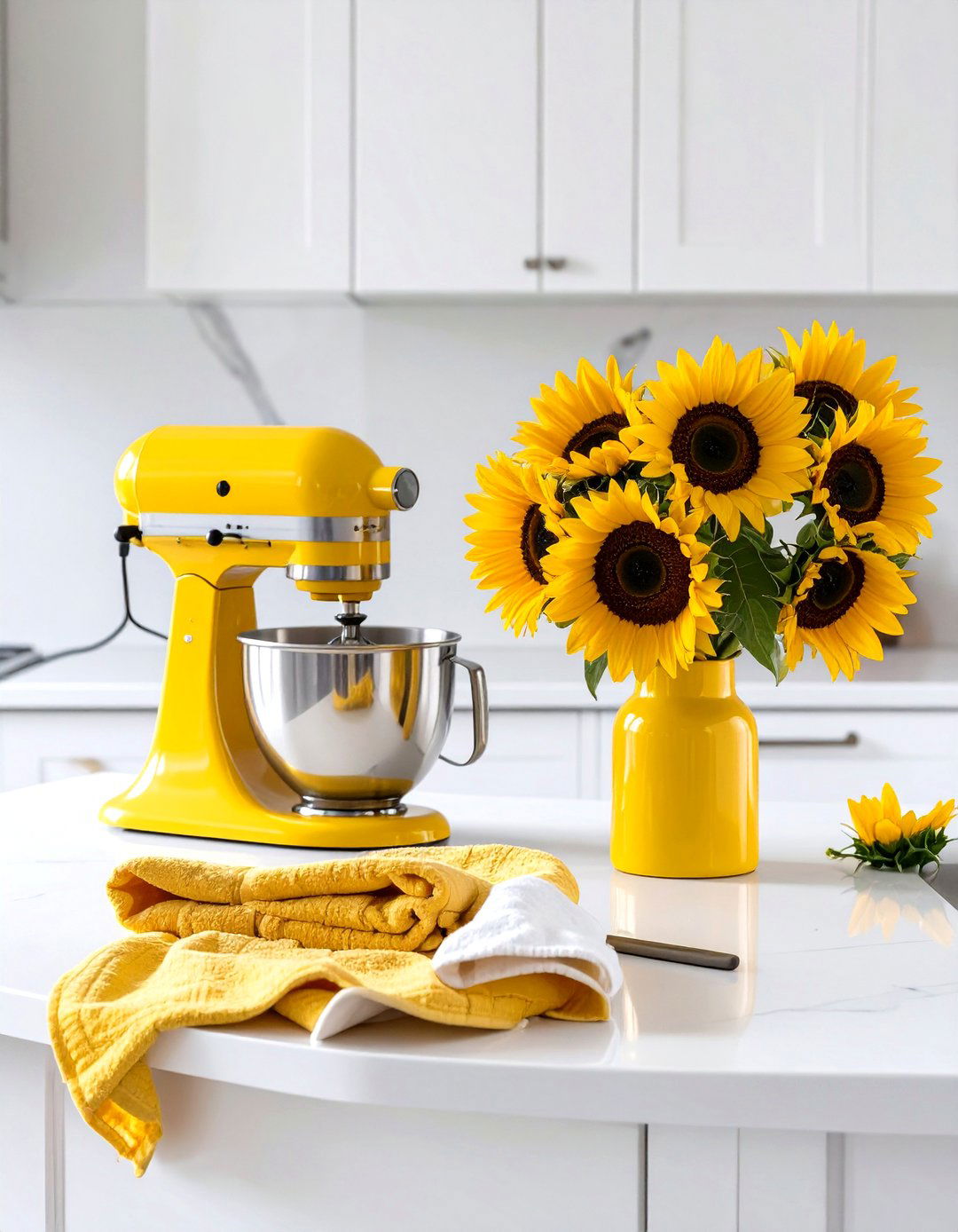 Sunflower Yellow Kitchen Accessories - 30 yellow kitchen ideas