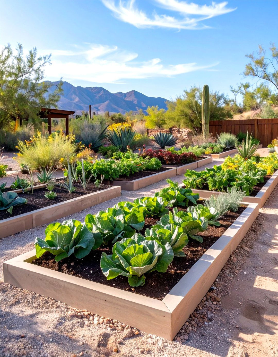 Sunken Bed Vegetable Garden for Dry Areas - 30 vegetable garden design ideas