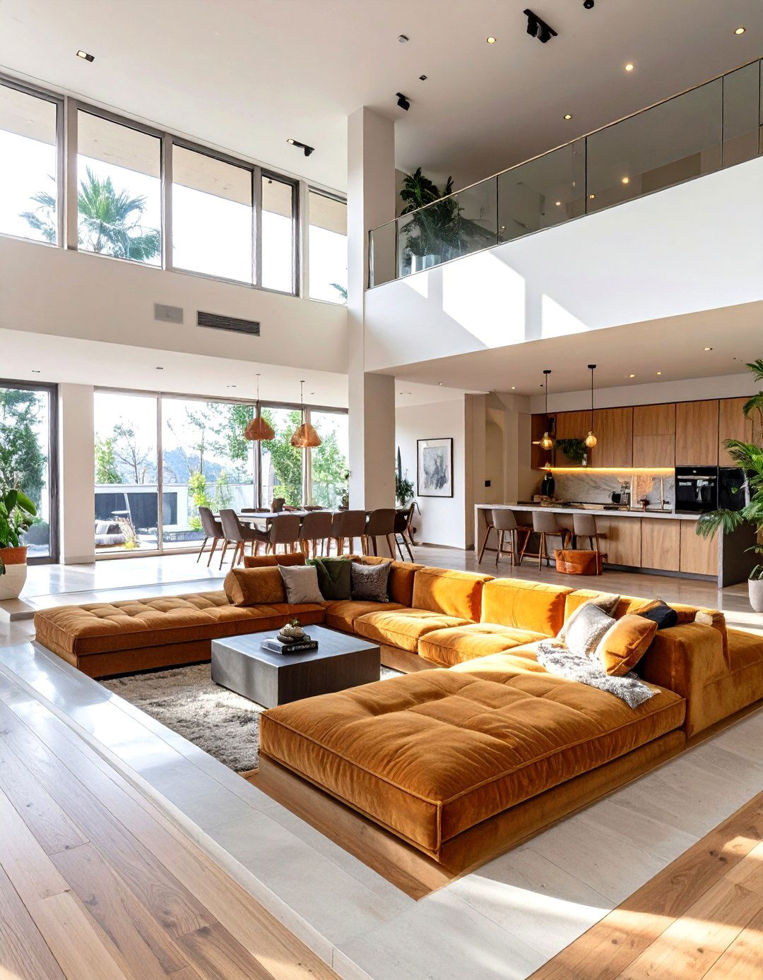 Sunken Conversation Pit Open Living Room - 30 open living room ideas