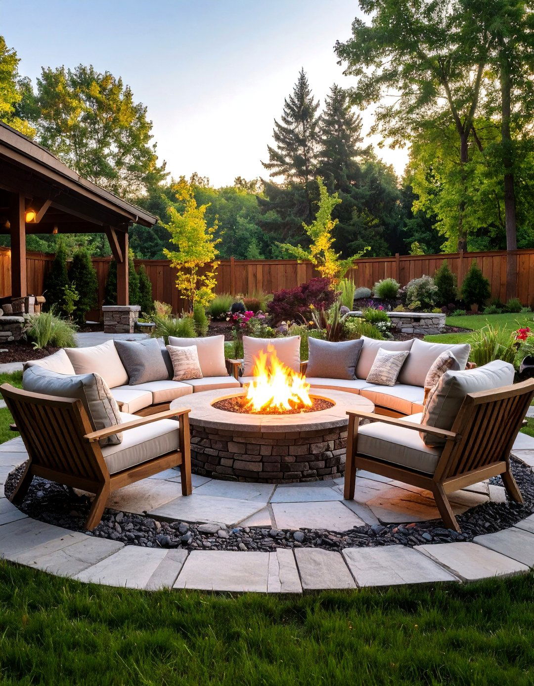 Sunken Conversation Pit - 30 backyard designs mx