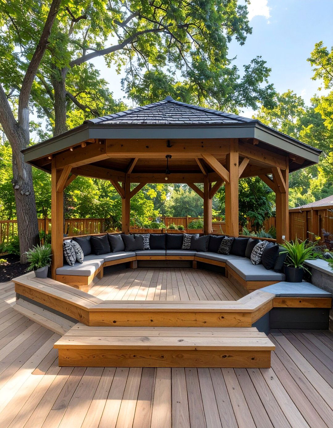 30 Gorgeous Deck Gazebo Ideas for Elegant Shading - We Love Home Blog
