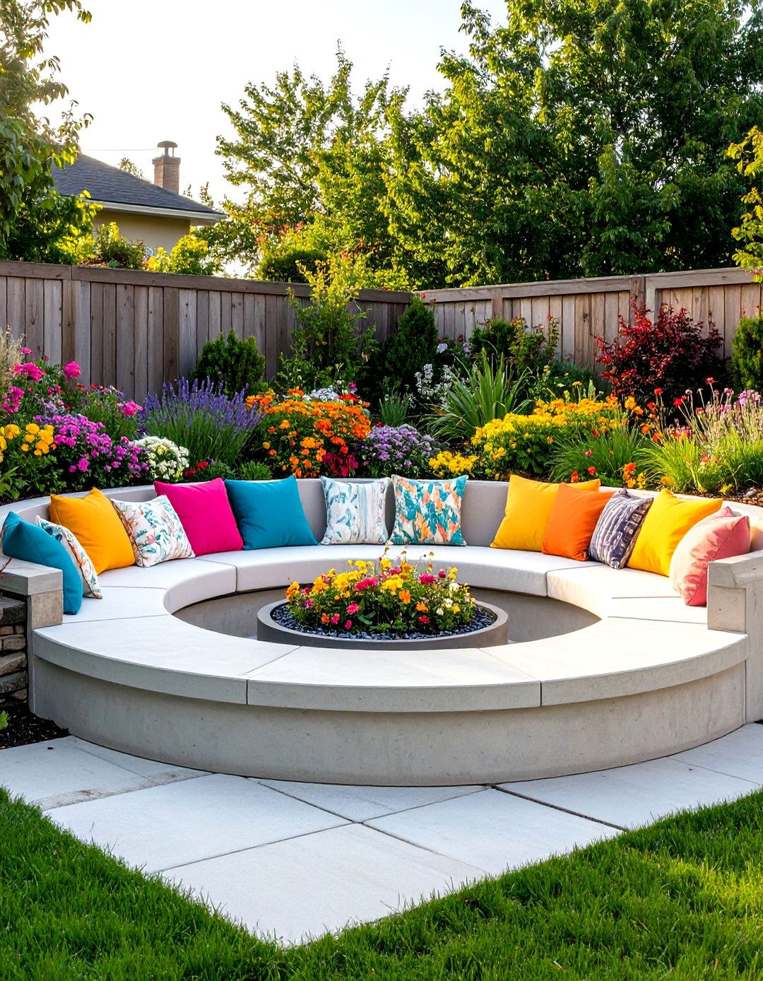 Sunken Patio for a Cozy Feel - 30 patio landscape ideas
