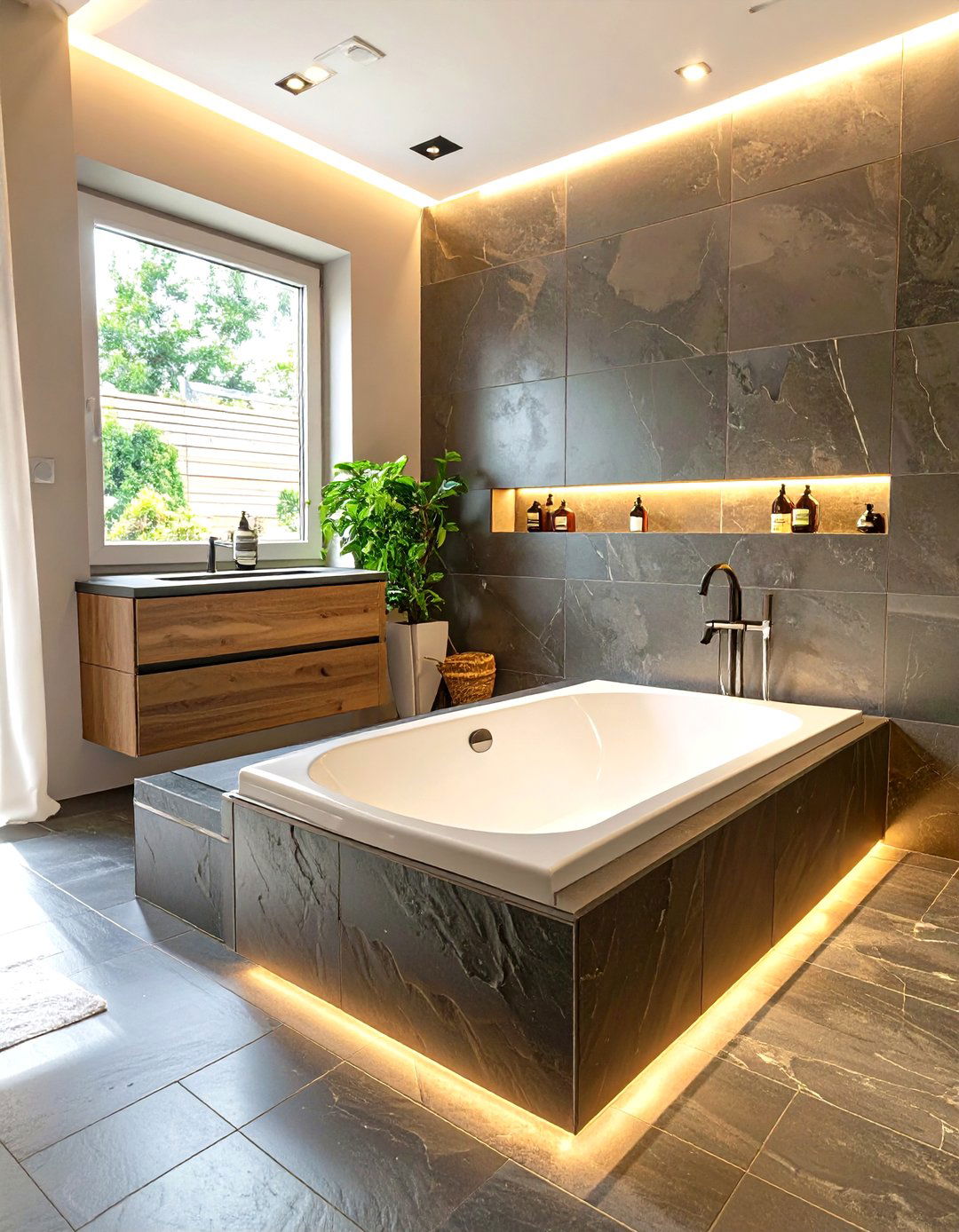 Sunken Tub Design - 30 small bathroom ideas with tub