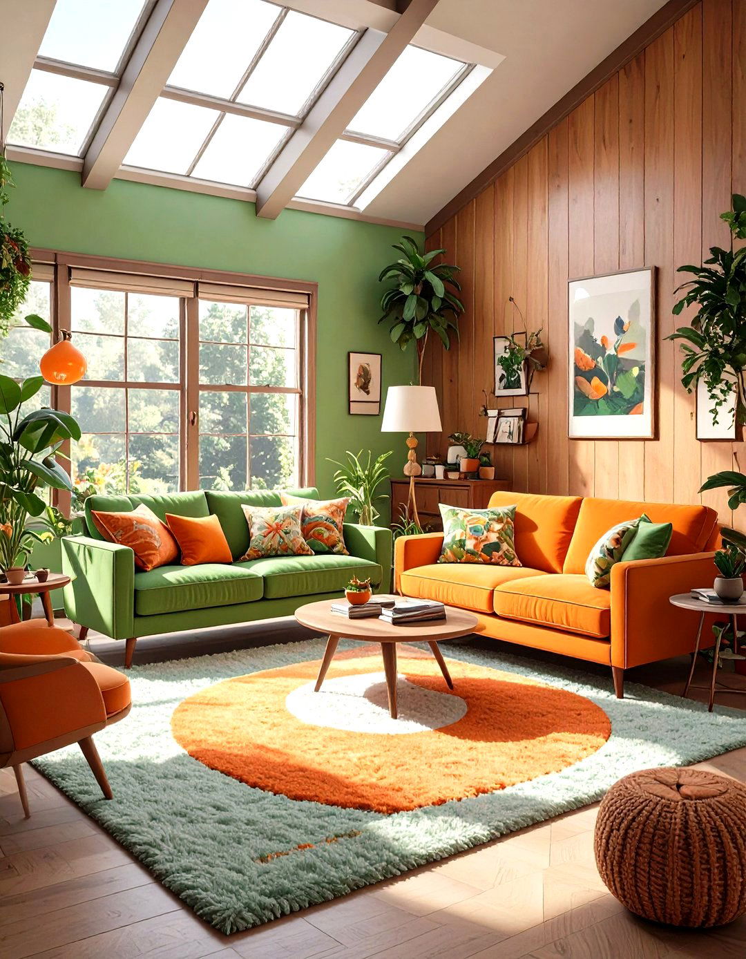 Sunken s Retro Lounge - 30 sims 4 living room ideas