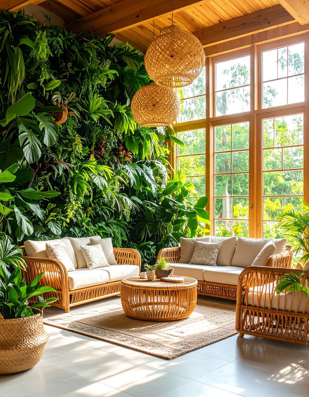 Sunroom Living Green Wall - 30 ai accent wall design ideas