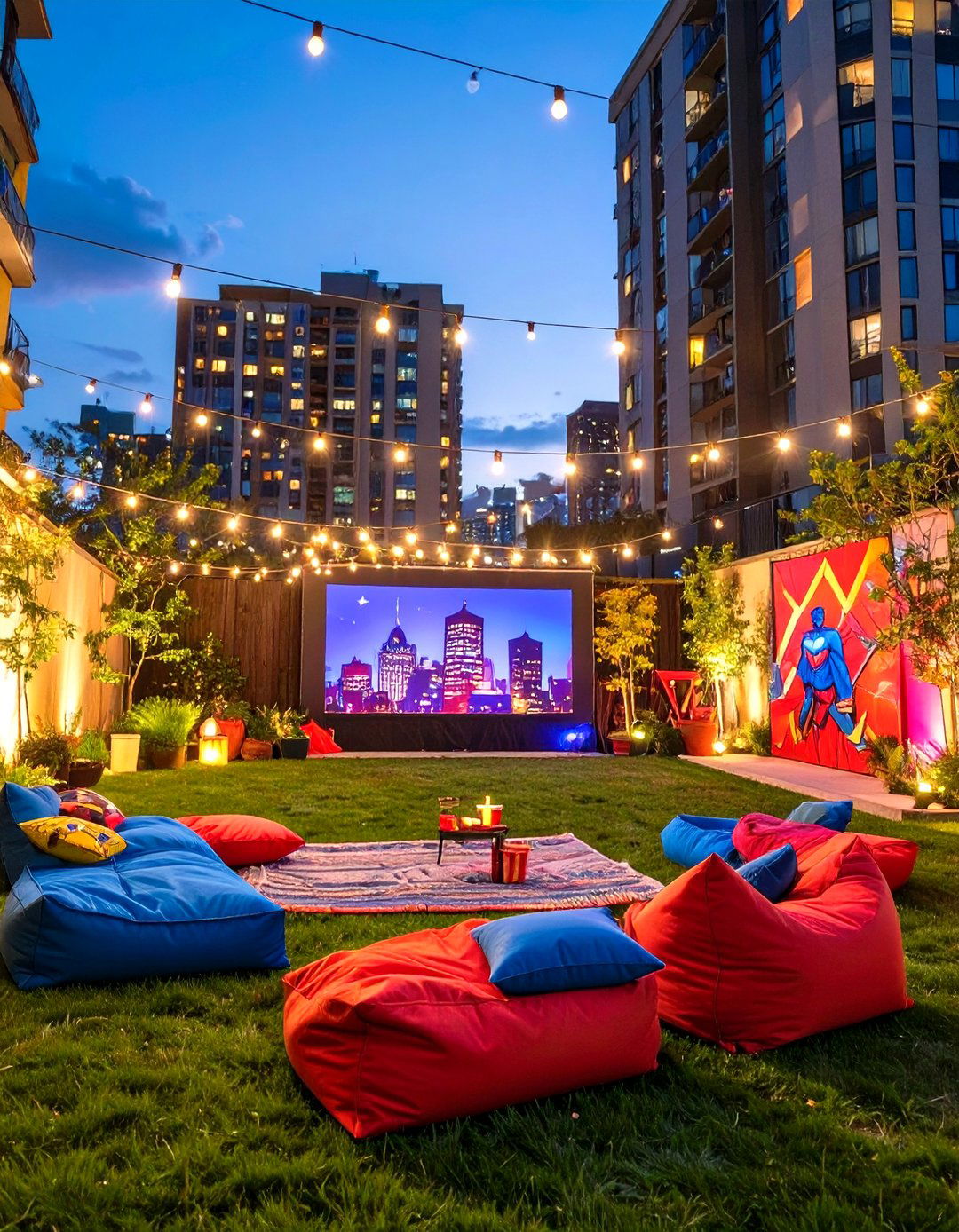 Superhero Training Academy - 30 backyard movie night ideas