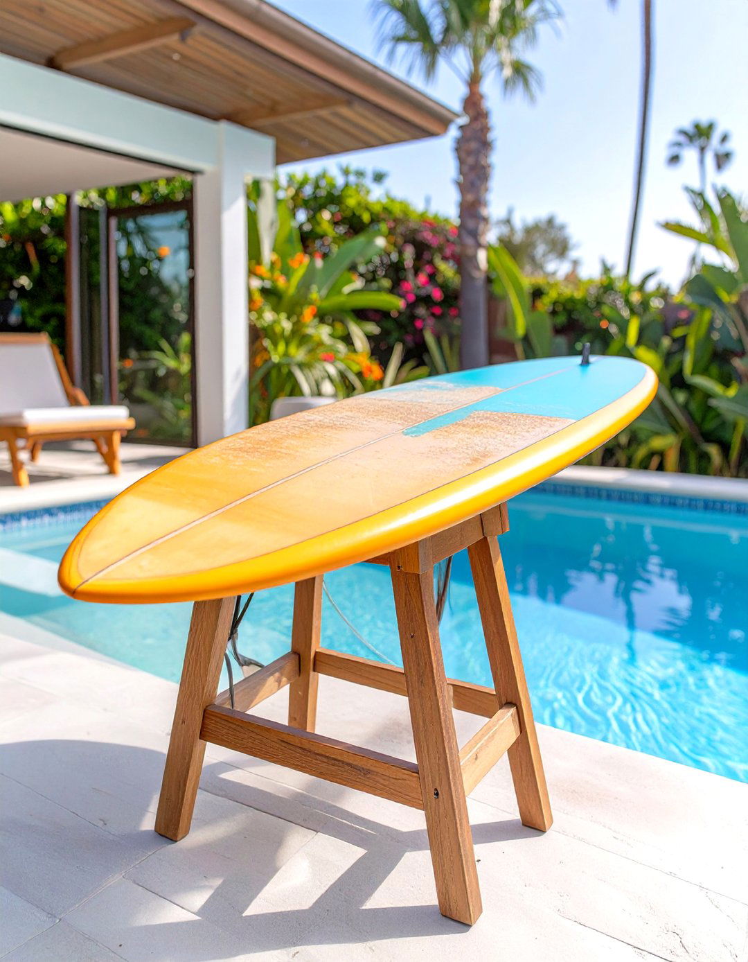 Surfboard Outdoor Bar Top - 30 outdoor bar top ideas