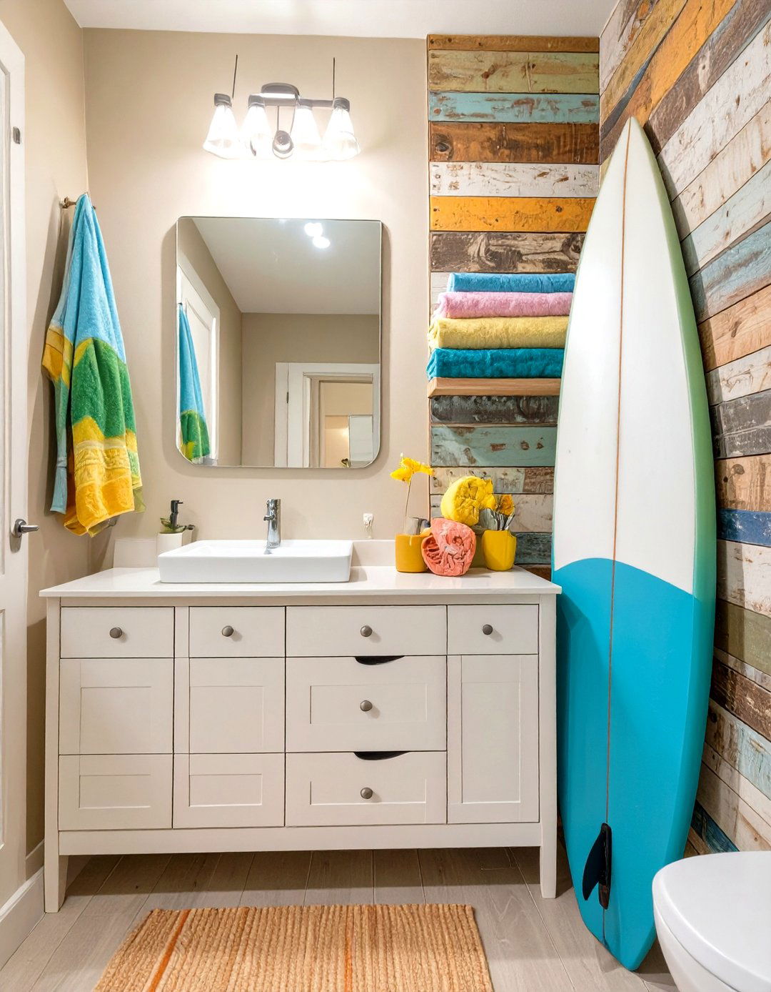 Surfers Shack Bathroom - 30 kids bathroom ideas
