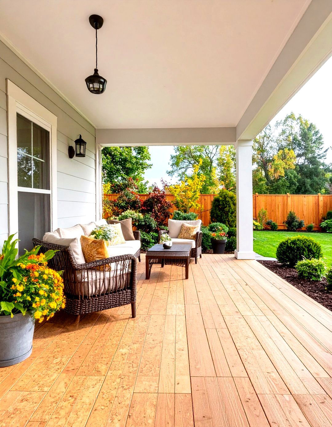Sustainable Cork Deck Tile Flooring - 30 front porch flooring ideas