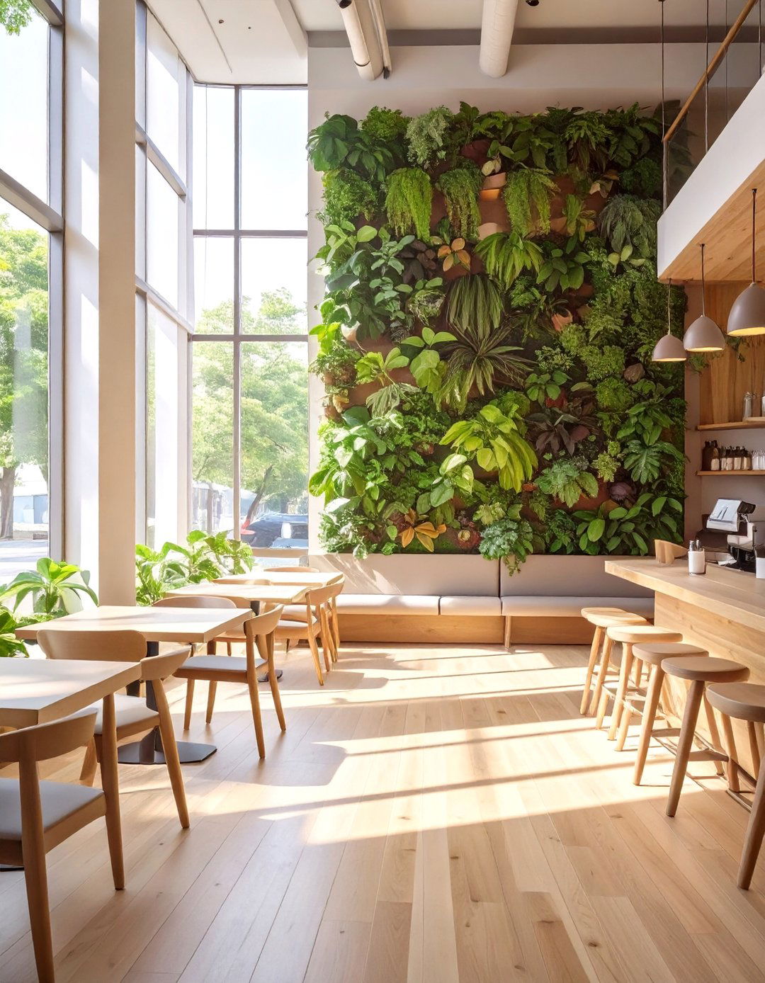 Sustainable Eco Cafe - 30 cafe interior design ideas