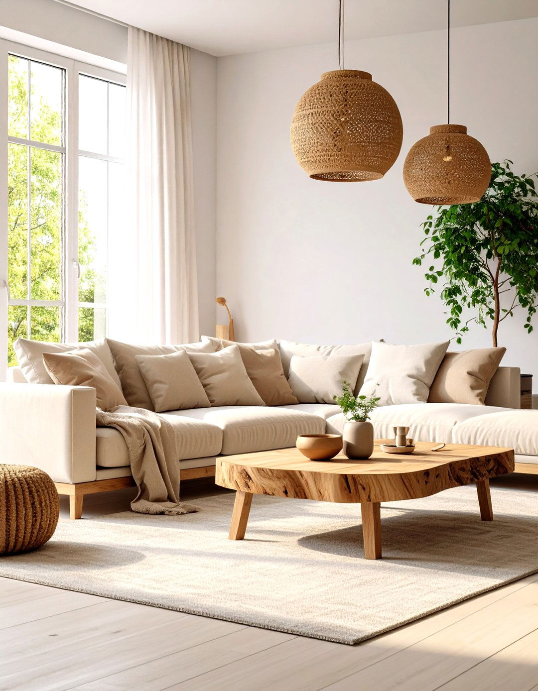 Sustainable Living Room Materials - 30 interior design trends 2025 living room
