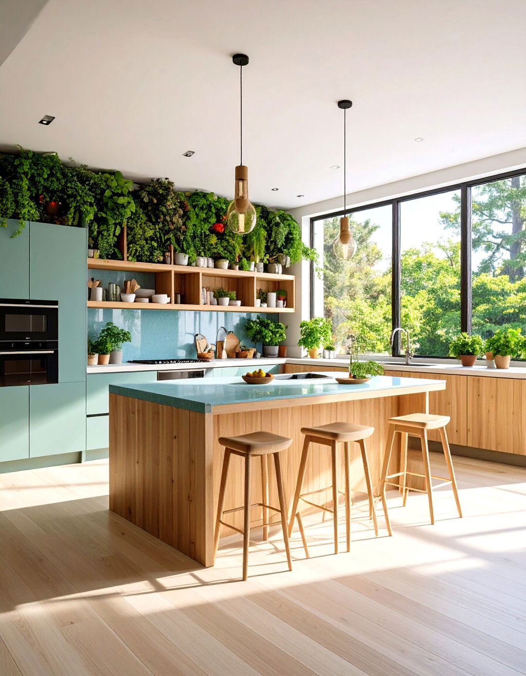 Sustainable Materials Kitchen - 30 kitchen decor ideas 2025