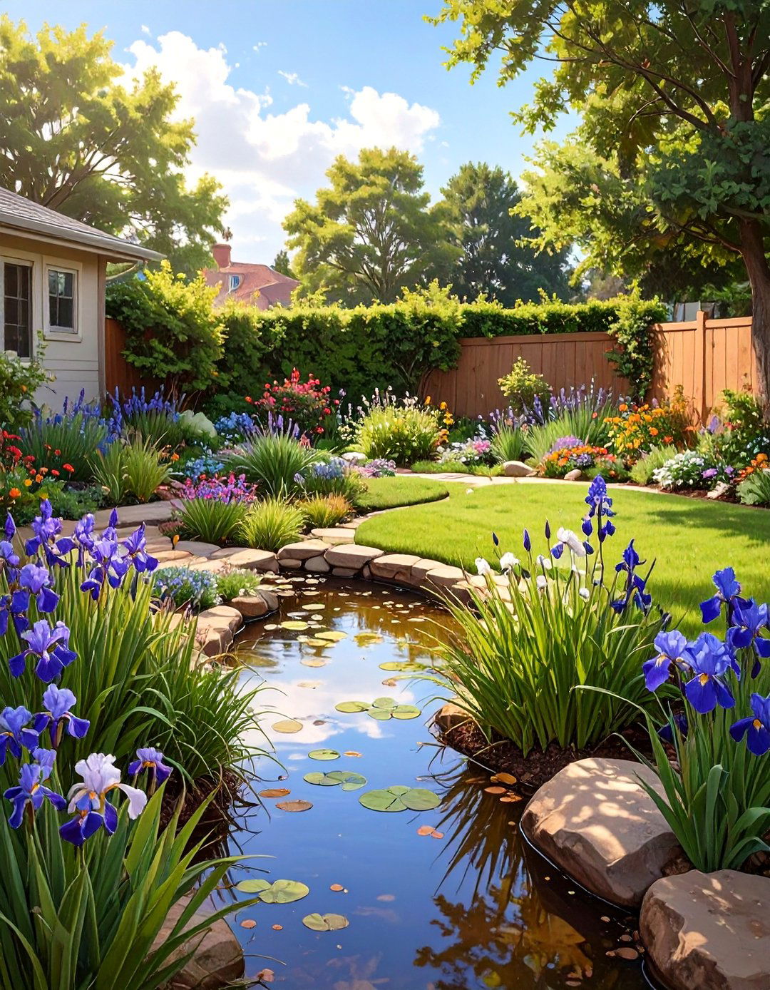 Sustainable Rain Garden Visualization - 30 virtual landscape design ideas