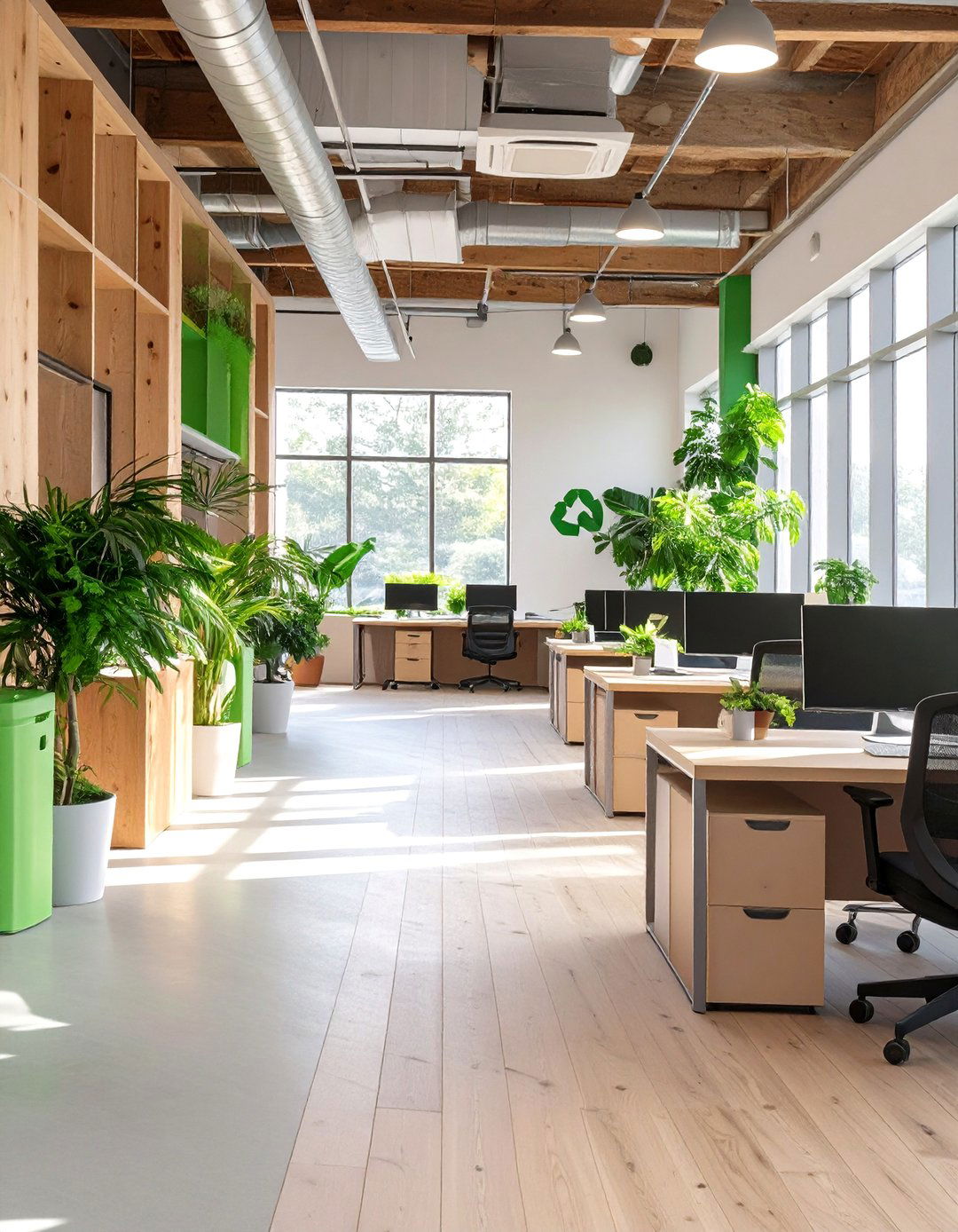 Sustainable and Eco Friendly Office - 30 commercial office interior design ideas