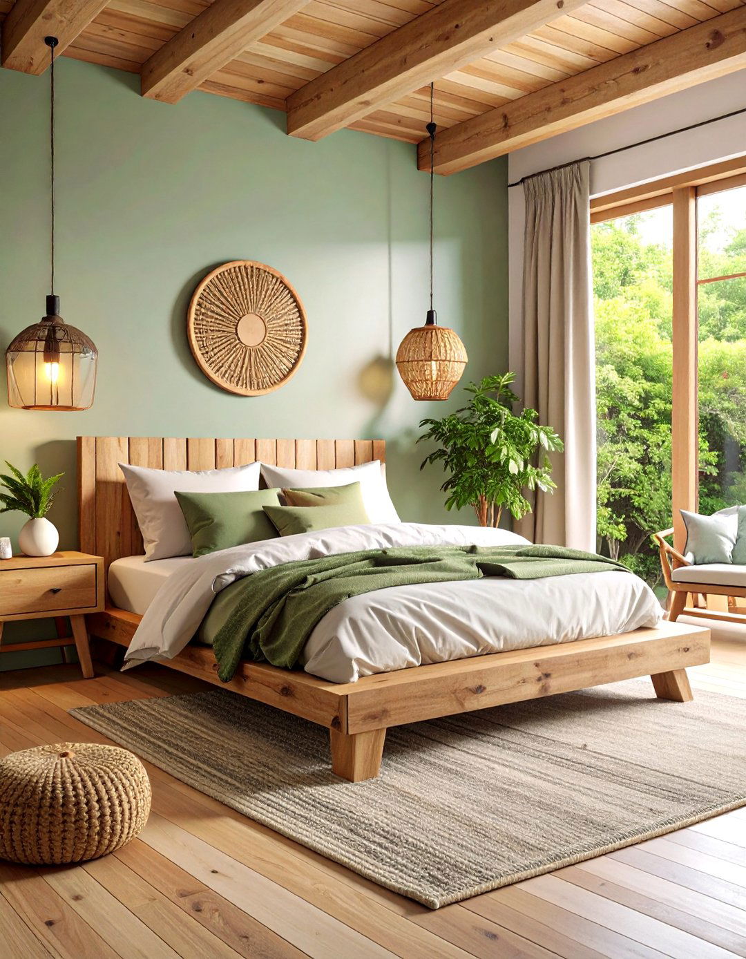Sustainable and Reclaimed Materials Bedroom - 30 2025 bedroom trends