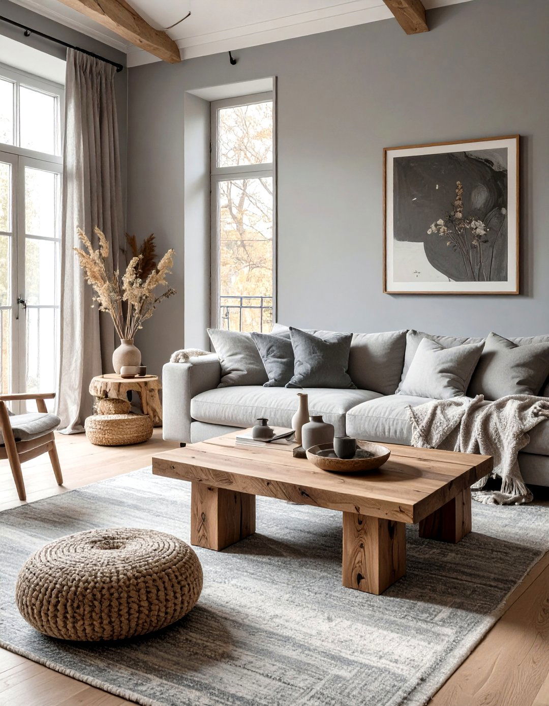 Sustained Gray Serenity Living room - 30 color trends 2025 living room interior design trends 2025