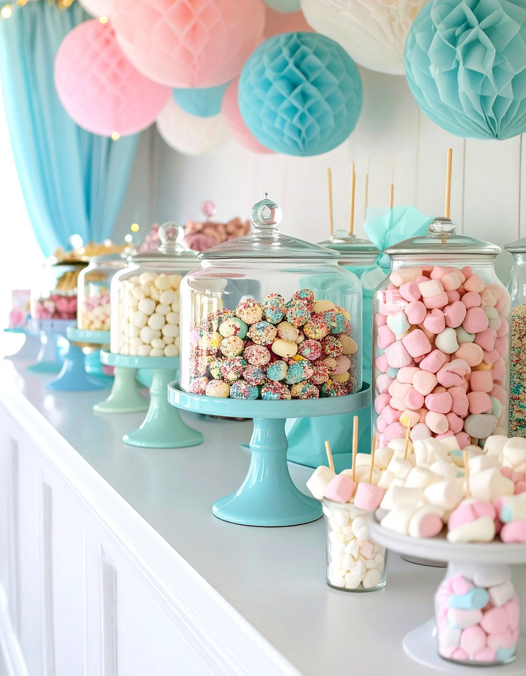 Sweet Little Sprinkle Candy Bar - 30 sprinkle baby shower ideas
