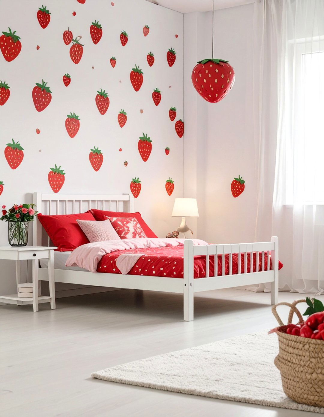 Sweet Strawberry Patch Room - 30 cute room decor ideas