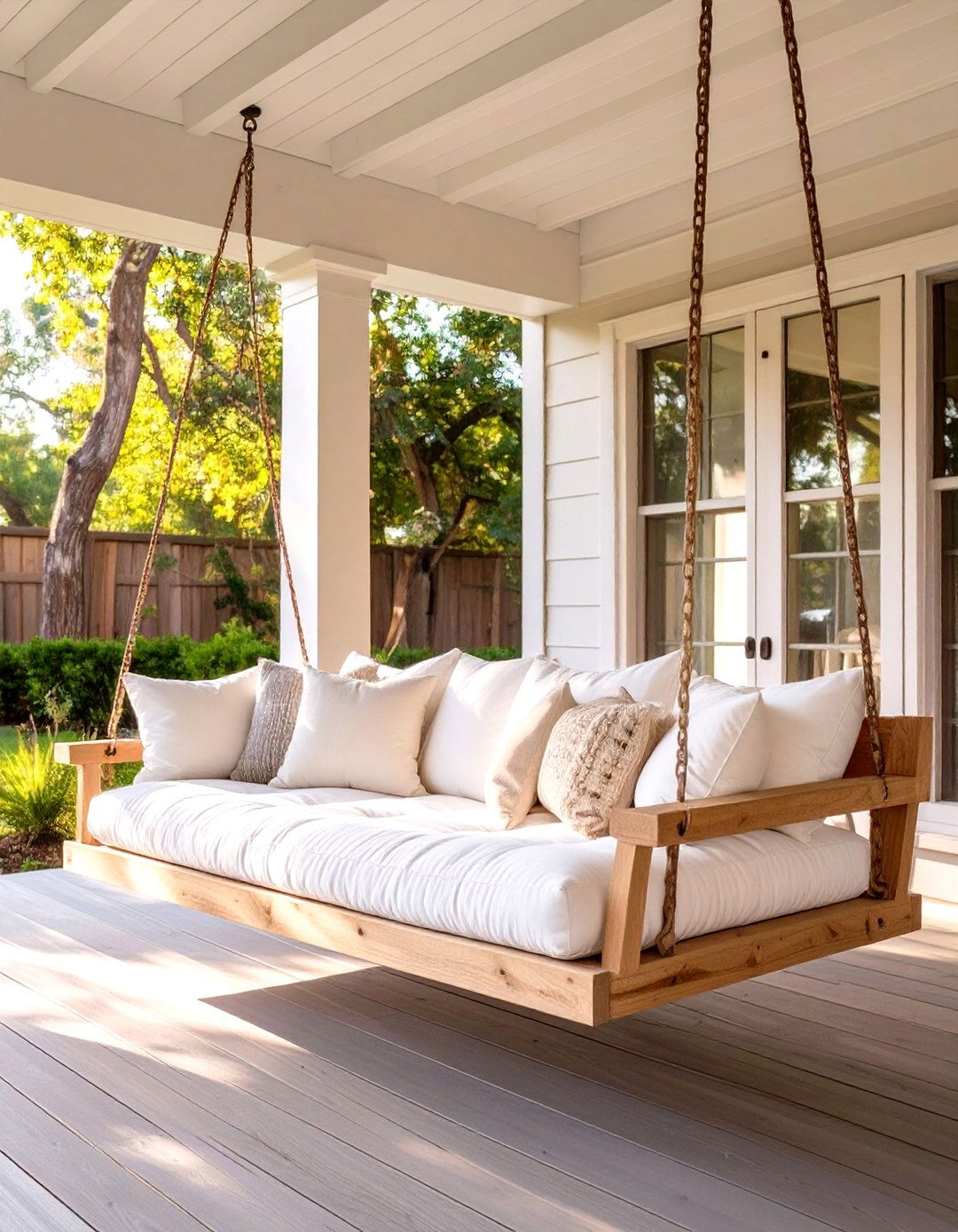 Swing Bed for Ultimate Lounging - 30 outdoor living ideas