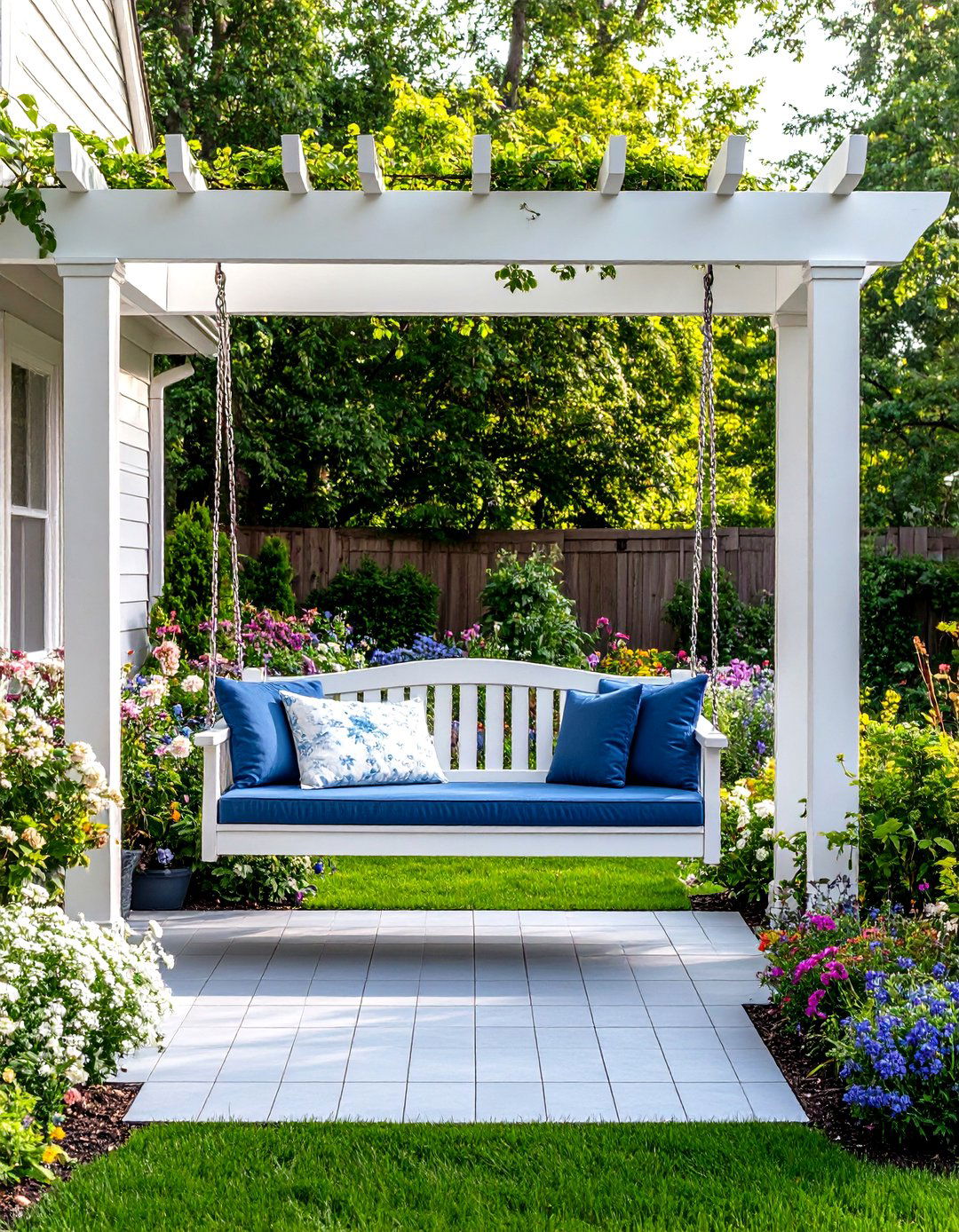 Swing Bench Patio Layout - 30 patio layout ideas